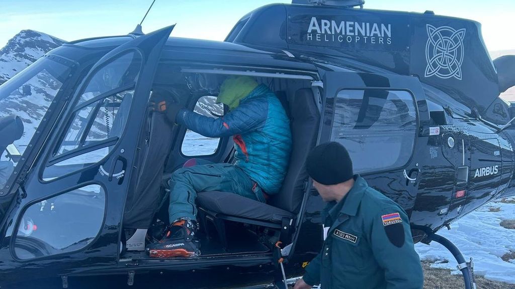 Encuentran el cuerpo sin vida del montañero español desaparecido tras una avalancha de nieve en Armenia