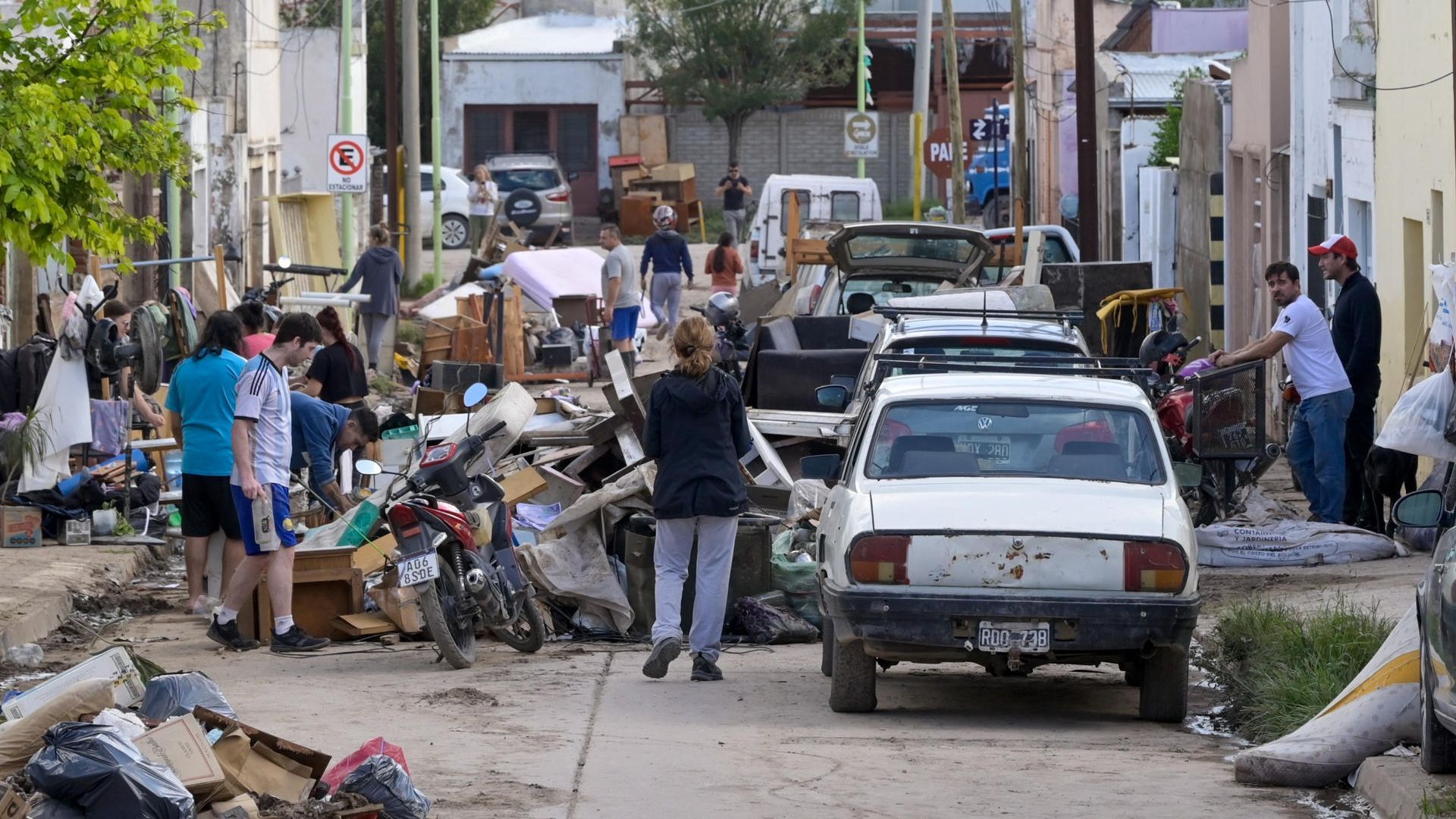 Imagen de las calles de Bahía Blanca estos días