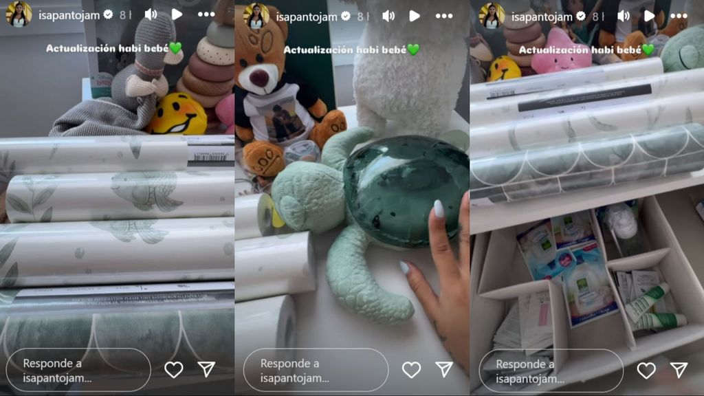 Isa Pantoja muestra el regalo que le ha hecho su prima Anabel a su bebé