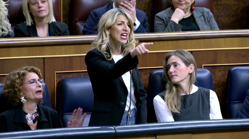 La frase de Yolanda Diaz sobre Feijóo y la violencia machista que ha provocado gritos y alboroto en el Congreso