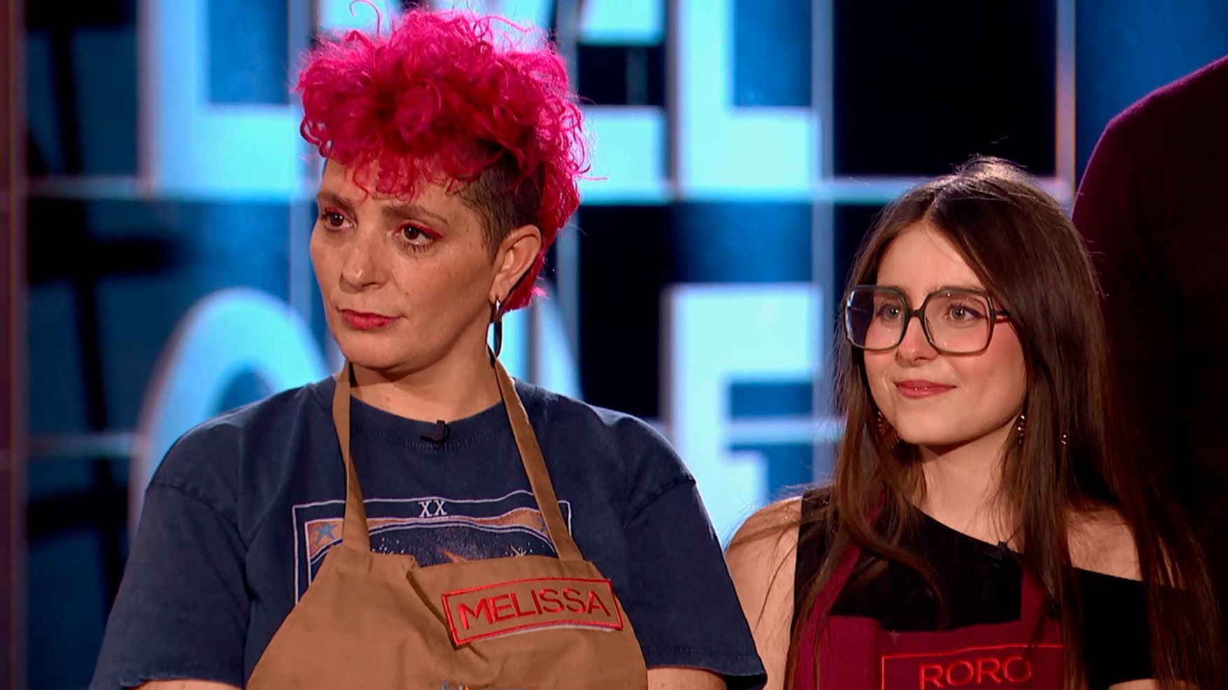 Roro y Melissa durante la decisión final de 'Next Level Chef'