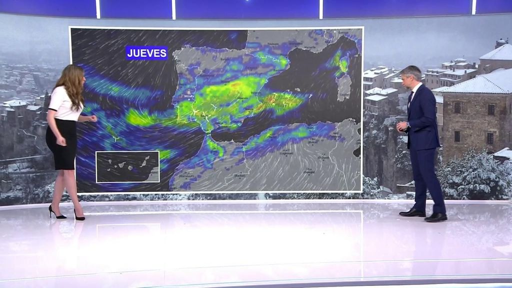Una borrasca trae fuertes tormentas este jueves en Andalucía, Extremadura y Valencia: más de 100 litros en 24 horas