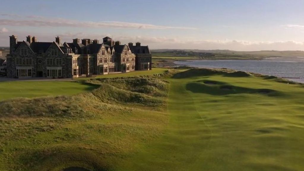 El hotel de Trump en Irlanda que quiere convertir en un campo de golf.