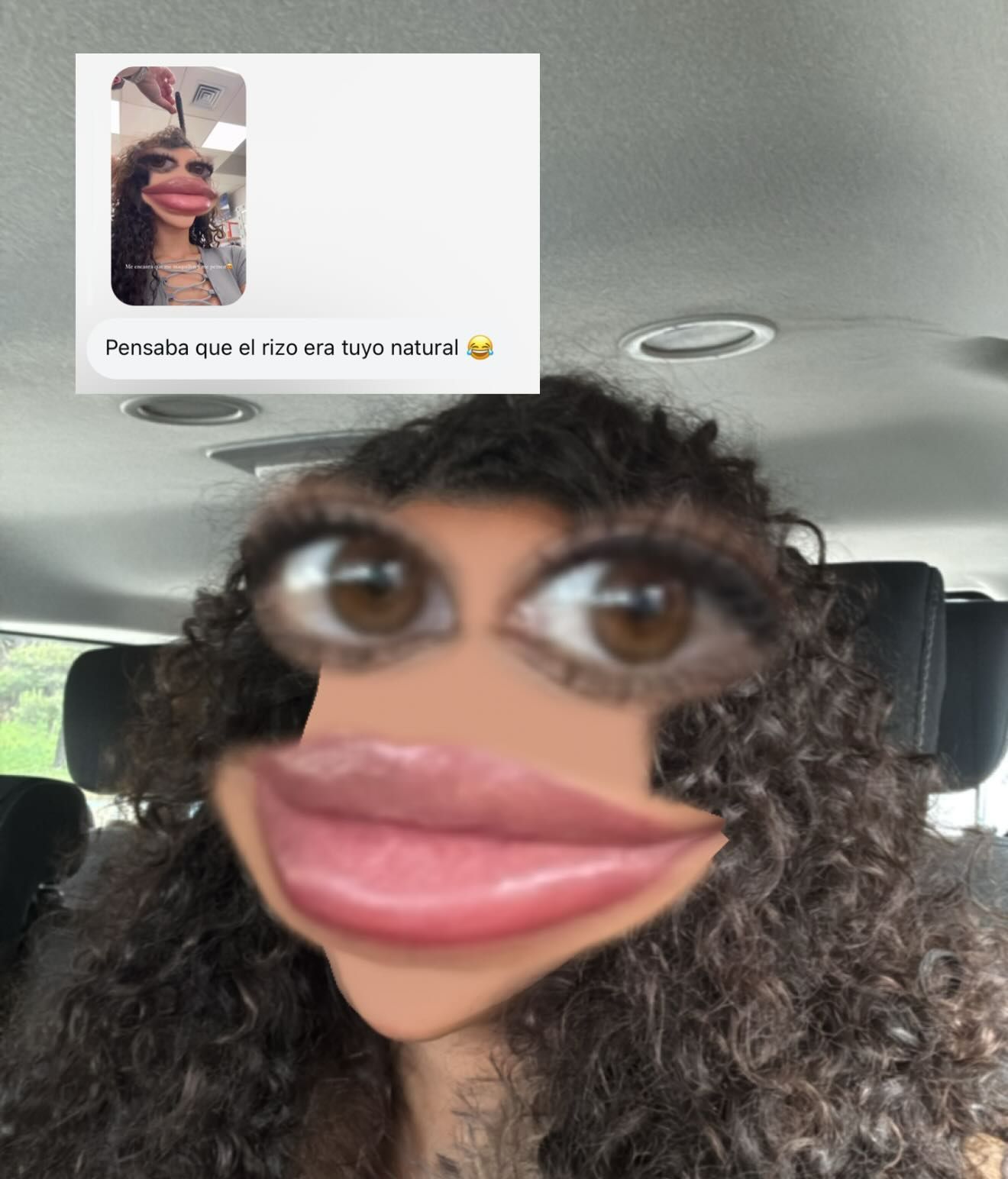 La foto que ha generado la polémica sobre el pelo de Bayan