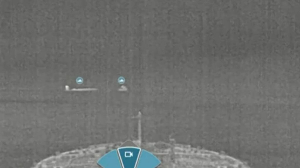 Las imágenes del inexplicable choque entre el petrolero y el buque mercante accidentados en el mar del Norte