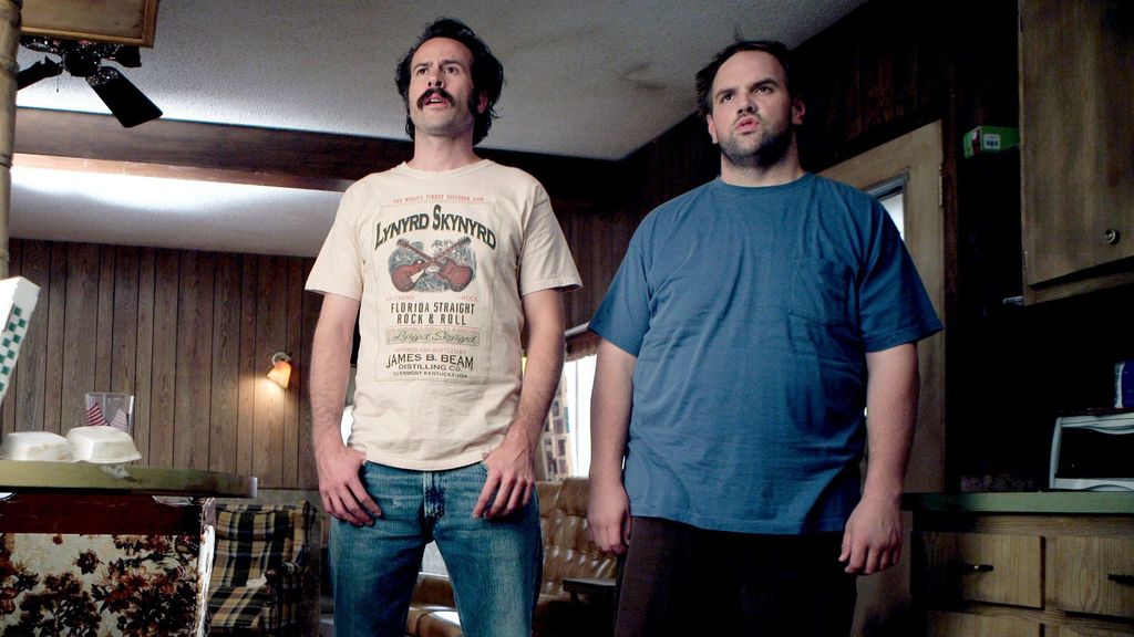 Jason Lee e Ethan Supple em 'meu nome é Earl'.