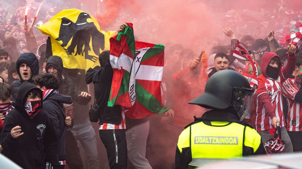 Los altercados por el Athletic Club – Roma de Europa League dejan 12 detenidos y 15 ertzaintzas heridos