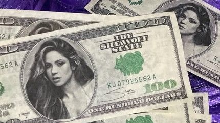 Shakira, como imagen de dólares