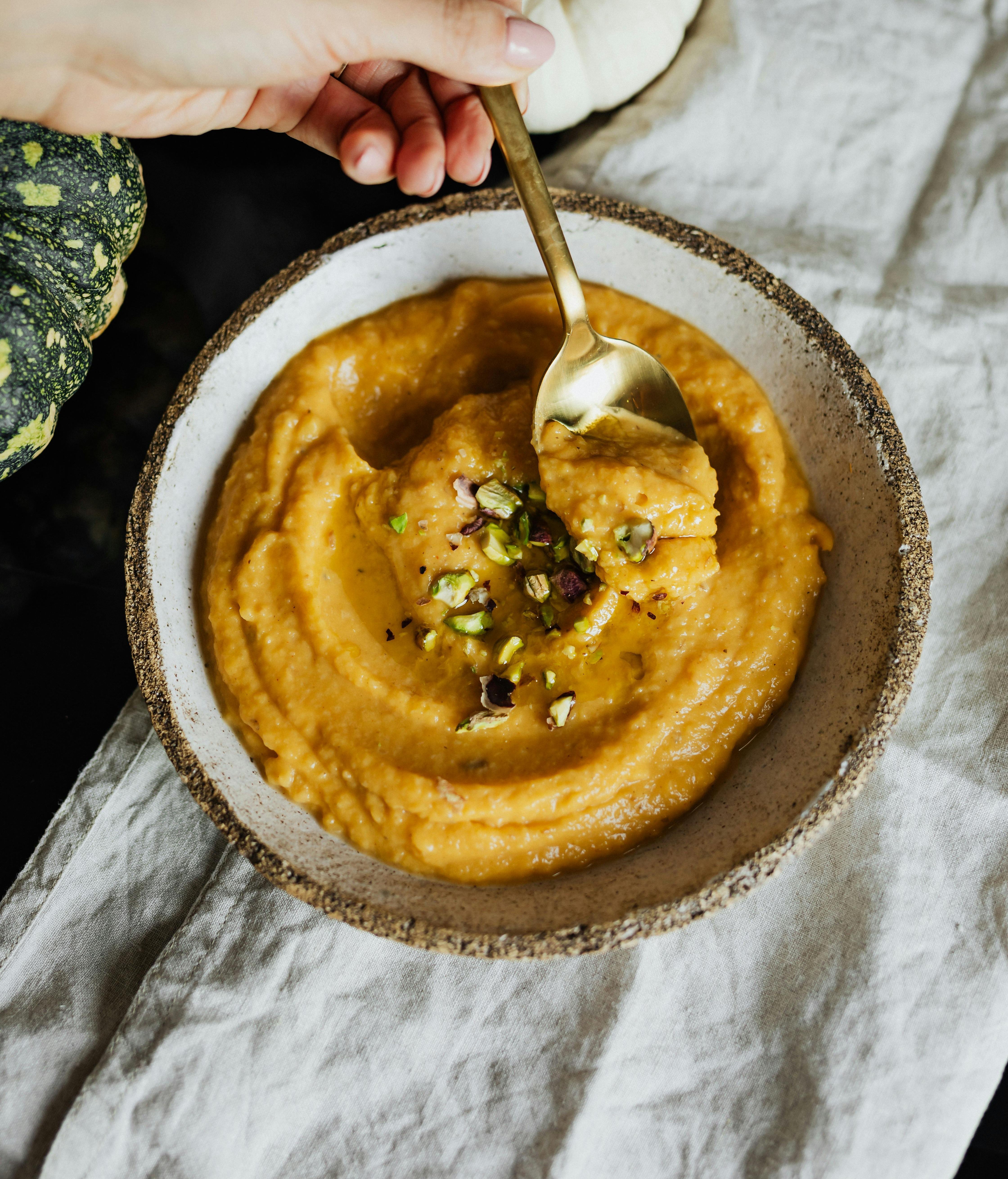 Puré de calabaza vegana