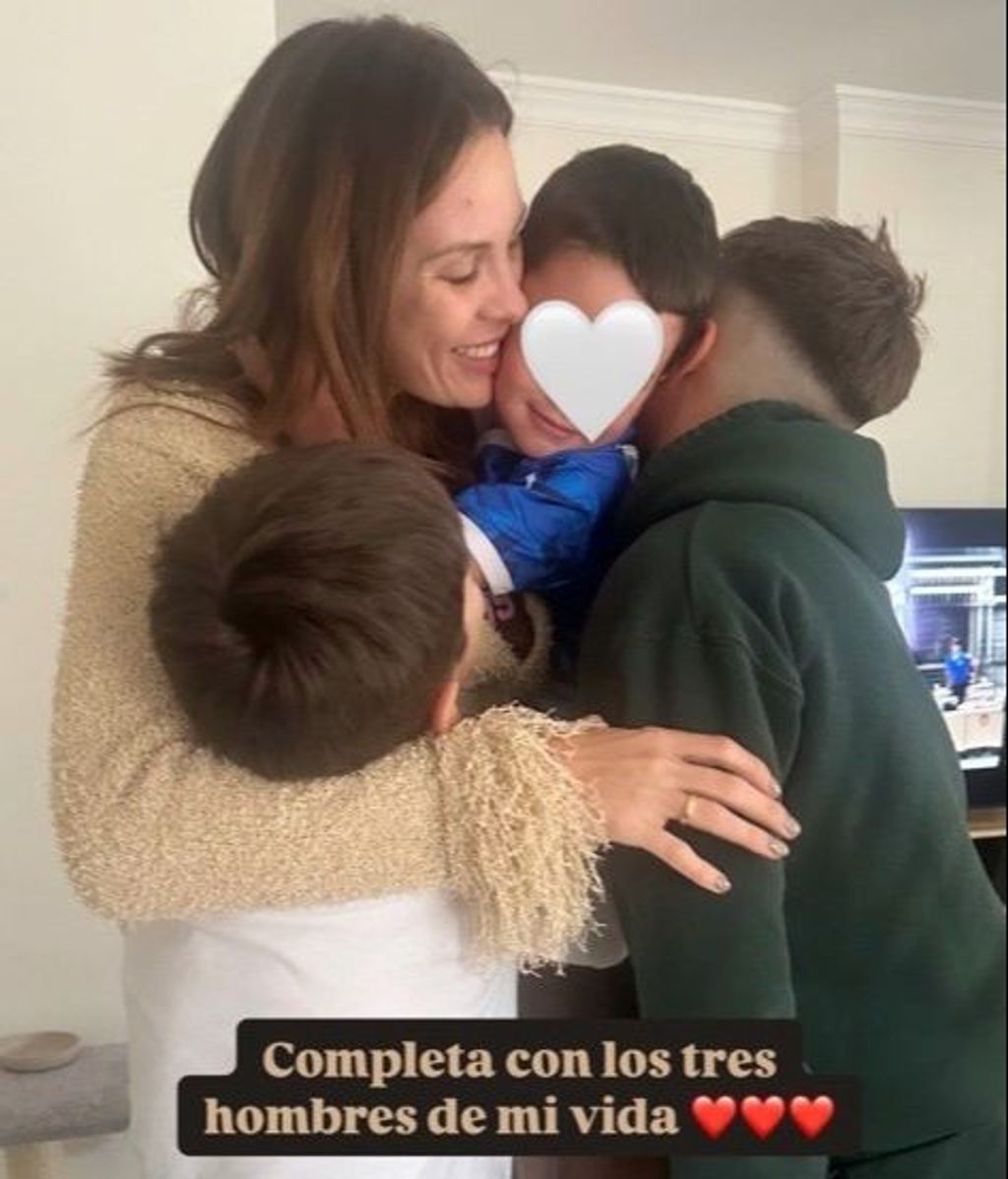 El reencuentro de Jessica Bueno con sus hijos