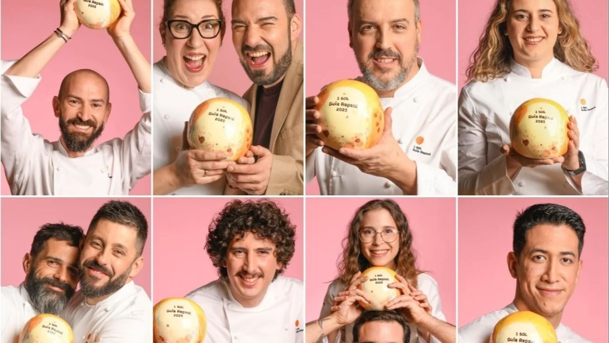 Algunos de los chefs premiados con 1 Soles Repsol 2025