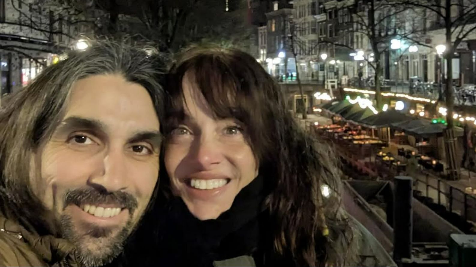 Beatriz Rico y su marido