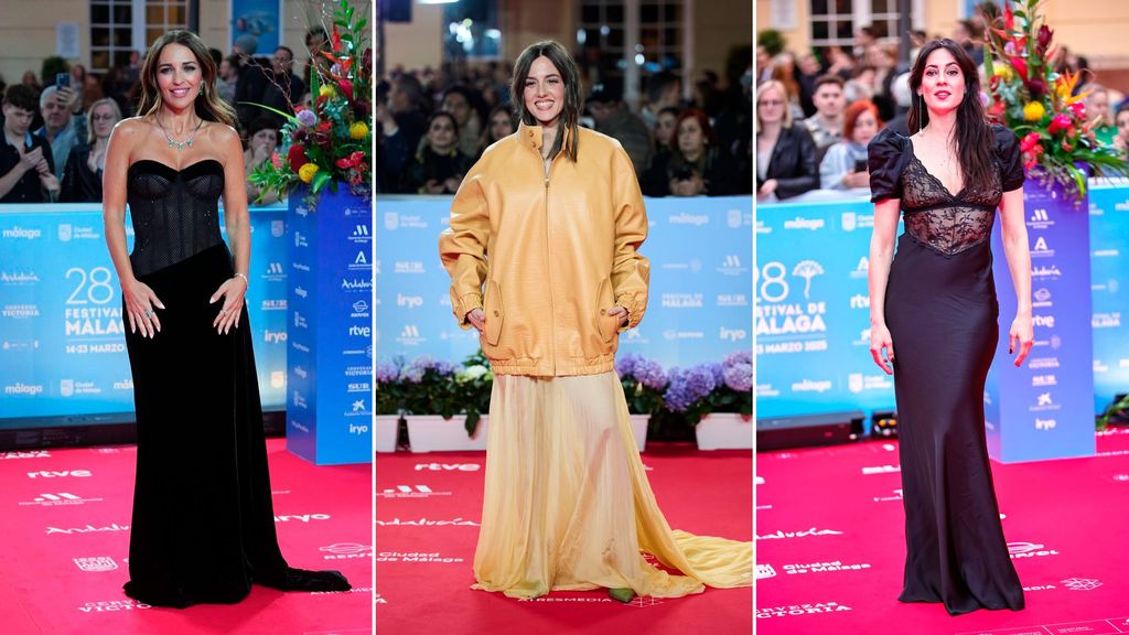 Paula Echevarría, Marina Salas y Eva Ugarte en el Festival de cine de Málaga