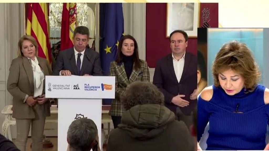 Ana Rosa, tras el polémico tuit de Mazón sobre las inundaciones y las Fallas: "No se puede ser más torpe"