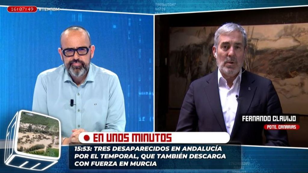 Fernando Clavijo, presidente de Canarias, reacciona al acuerdo de reparto de menores migrantes: "Llega tarde"