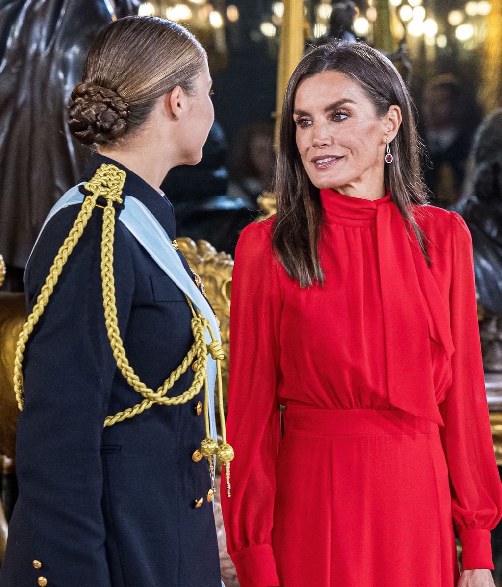 La princesa Leonor y la reina Letizia