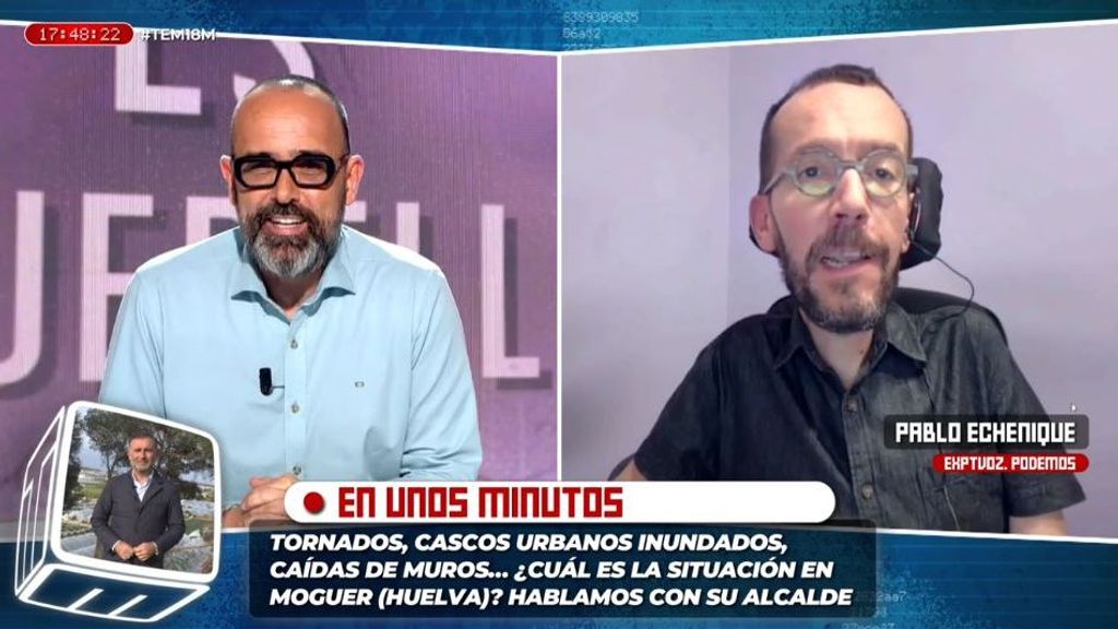 La sorprendente petición de Risto Mejide a Pablo Echenique: "Me hace falta un poco de aceite de Marinaleda"