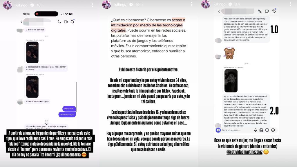 Luitingo muestra el ciberacoso que recibe en redes sociales