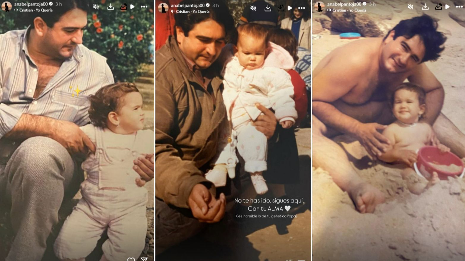 Anabel Pantoja ha homenajeado a su padre y ha resaltado su parecido con su hija