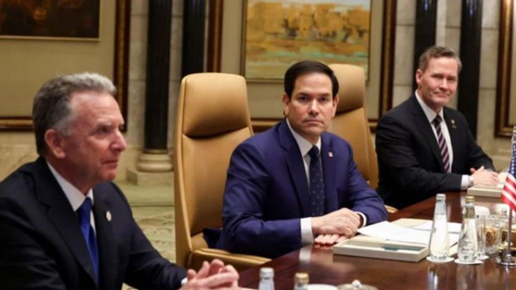 El enviado especial de Estados Unidos para Oriente Próximo, Steve Witkoff y el Secretario de Estado, Marco Rubio.