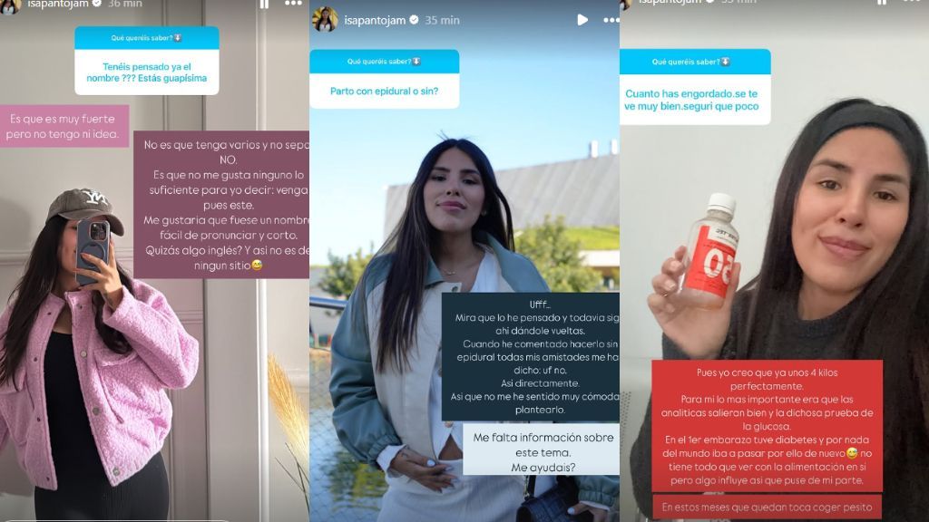 Isa Pantoja responde a las preguntas sobre su embarazo