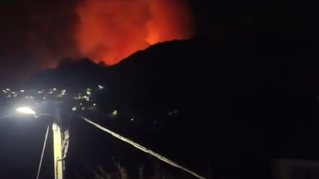 Incendio forestal en Asturias