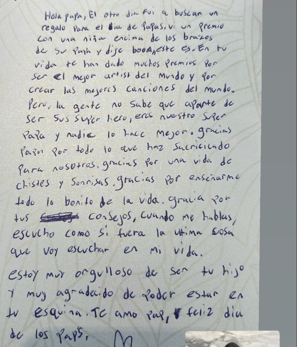 La carta de Alexander a su padre