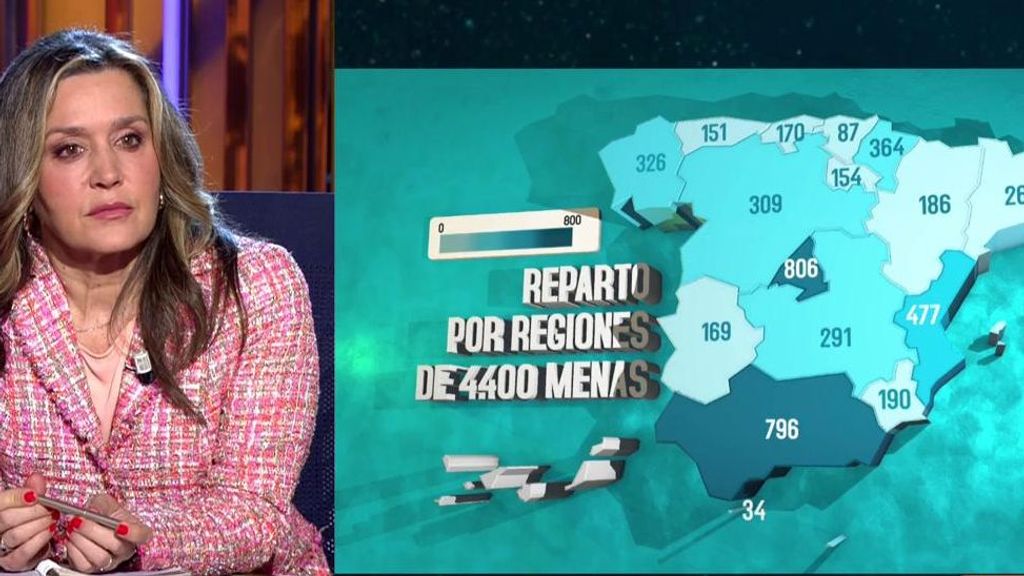 El motivo de la desigualdad entre Comunidades Autónomas en el reparto de menas: "Se tiene en cuenta el esfuerzo del pasado"