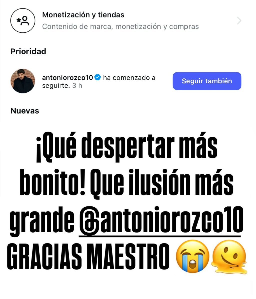 La feliz noticia que ha recibido Luitingo
