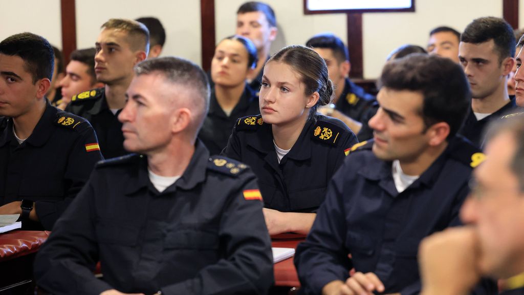 Leonor, en el interior del Elcano