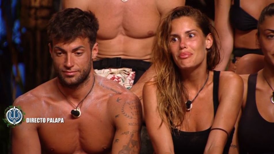 Montoya y Gala, durante la gala de 'Supervivientes'