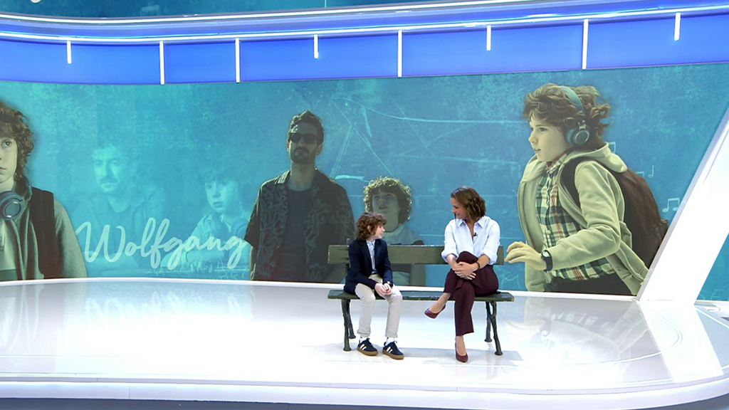 Jordi Catalán, el niño que da vida a Wolfgang, en Informativos Telecinco: "He aprendido muchas cosas de la película"