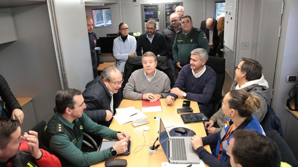 El presidente de la Junta de Castilla-La Mancha, Emiliano García-Page, participa en la reunión del Centro de Coordinación Operativa (CECOP)
