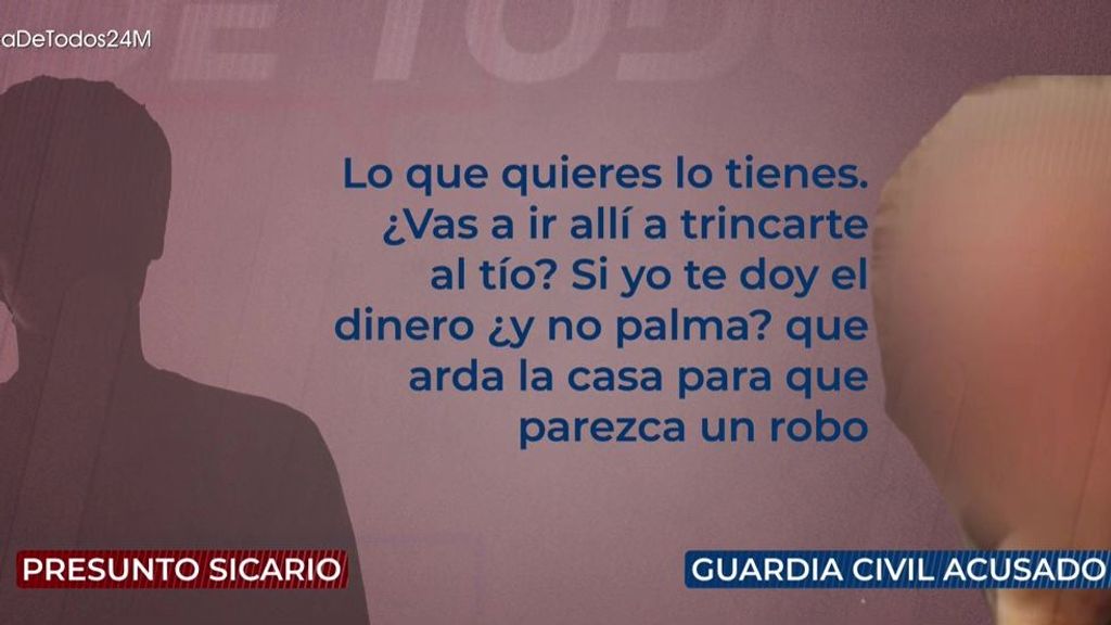 Así contrató un ex guardia civil a dos sicarios para matar a un familiar: "Que arda la casa para que parezca un robo"