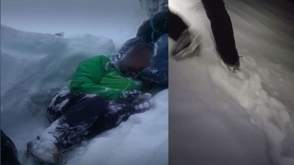 El agónico rescate a dos montañeros atrapados por el temporal en el Mulhacén: a -35º