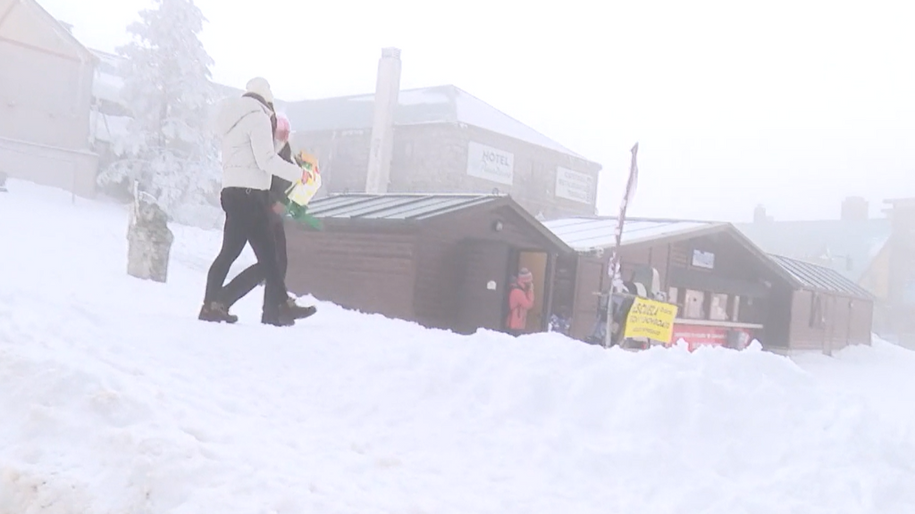 Se acumulan 170 centímetros de nieve en Navacerrada por la borrasca Martinho