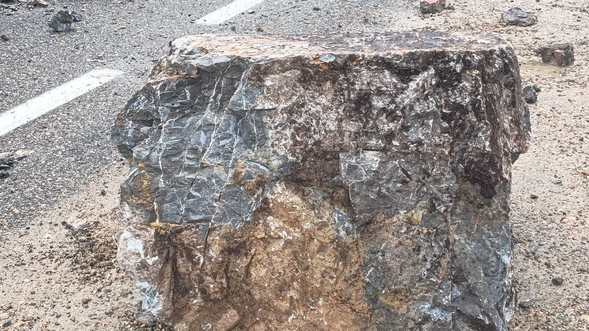 Desprendimiento de rocas en La Rioja