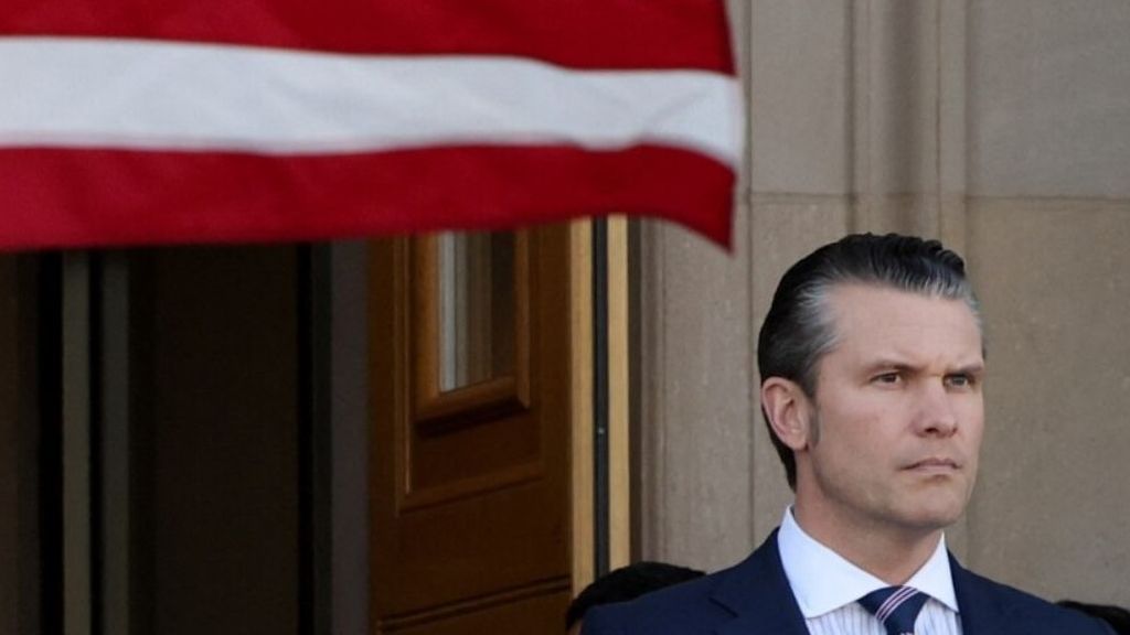 El secretario de Defensa de EEUU, Pete Hegseth