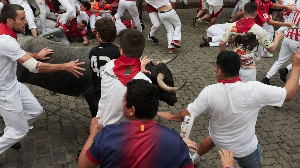 Imagen de archivo de un encierro de San Fermín 2024