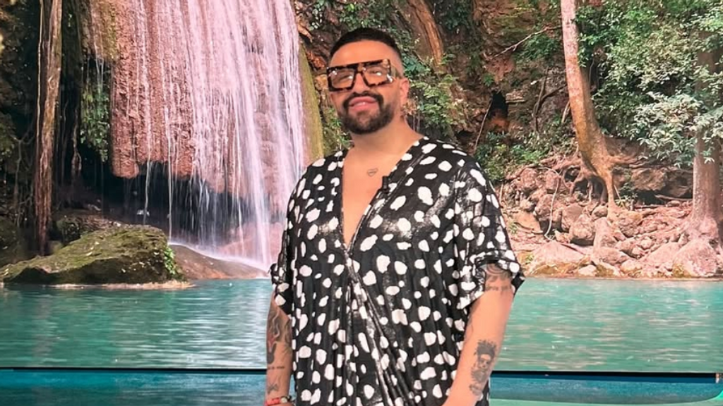 Vier Marquez en el plató de 'Supervivientes'