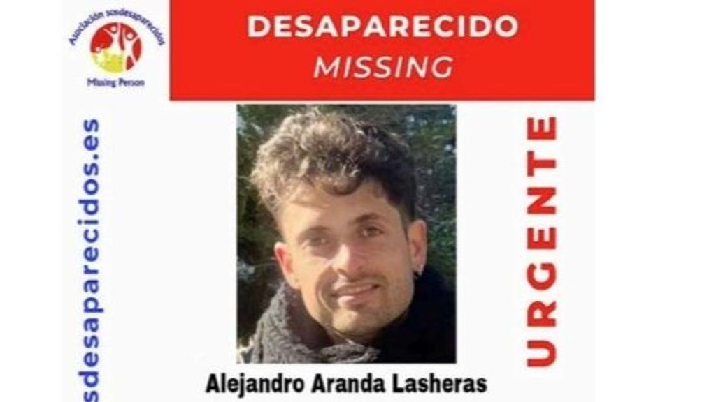 Cartel de la búsqueda de Alejandro Aranda.