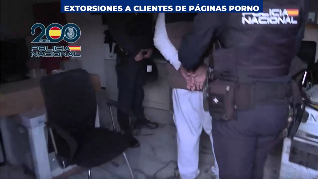Momento de la detención del líder de la organización