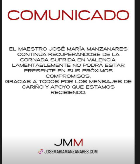 Comunicado Manzanares