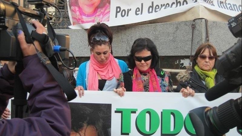 Ruth Ortiz, en una pasada concentración en Huelva