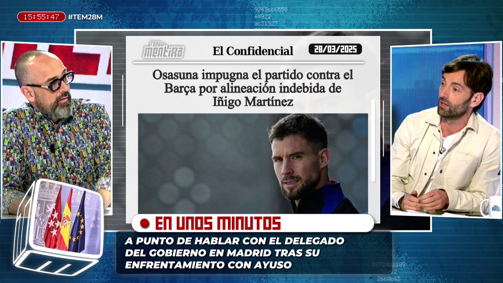 La reacción de Risto Mejide a que Osasuna haya impugnado el partido contra el Barcelona por alineación indebida: "¡Venga hombre!"