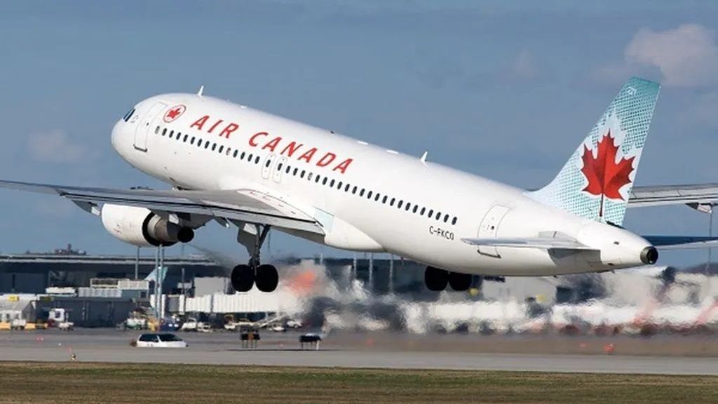 Un avión comercial estándar