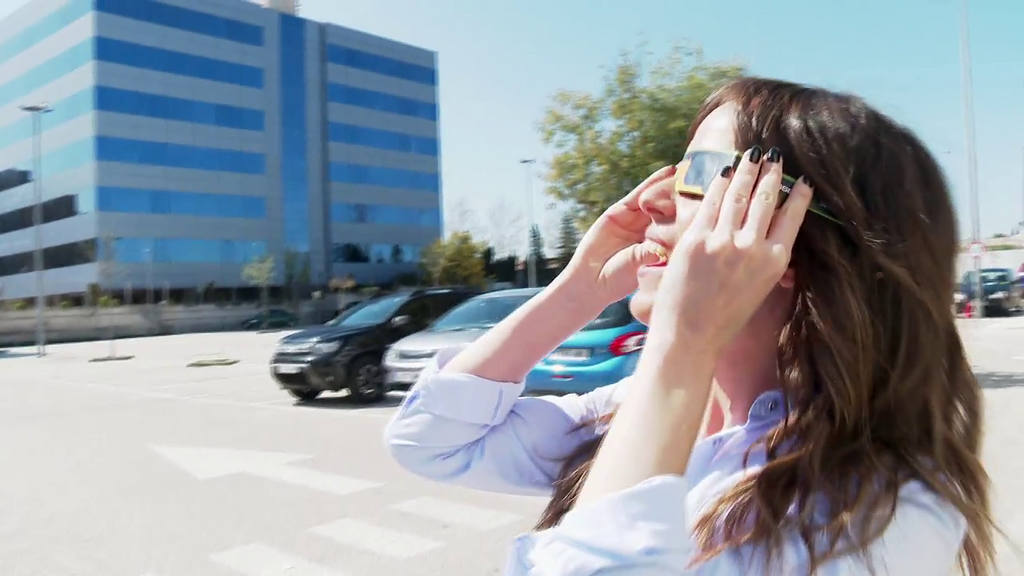 Carmen Corazzini ve el eclipse parcial de Sol desde Mediaset