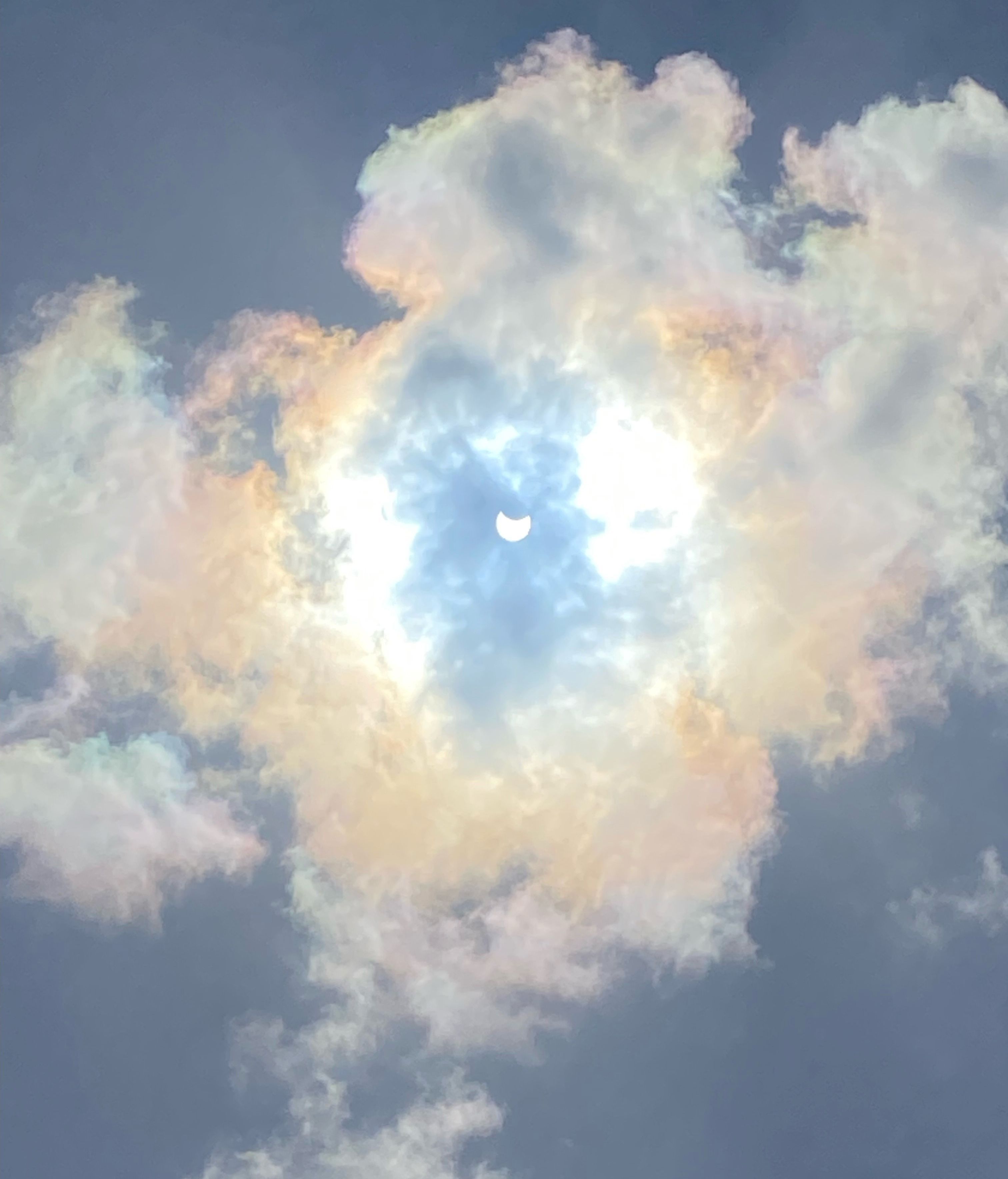 Eclipse de sol en oleiros, La Coruña