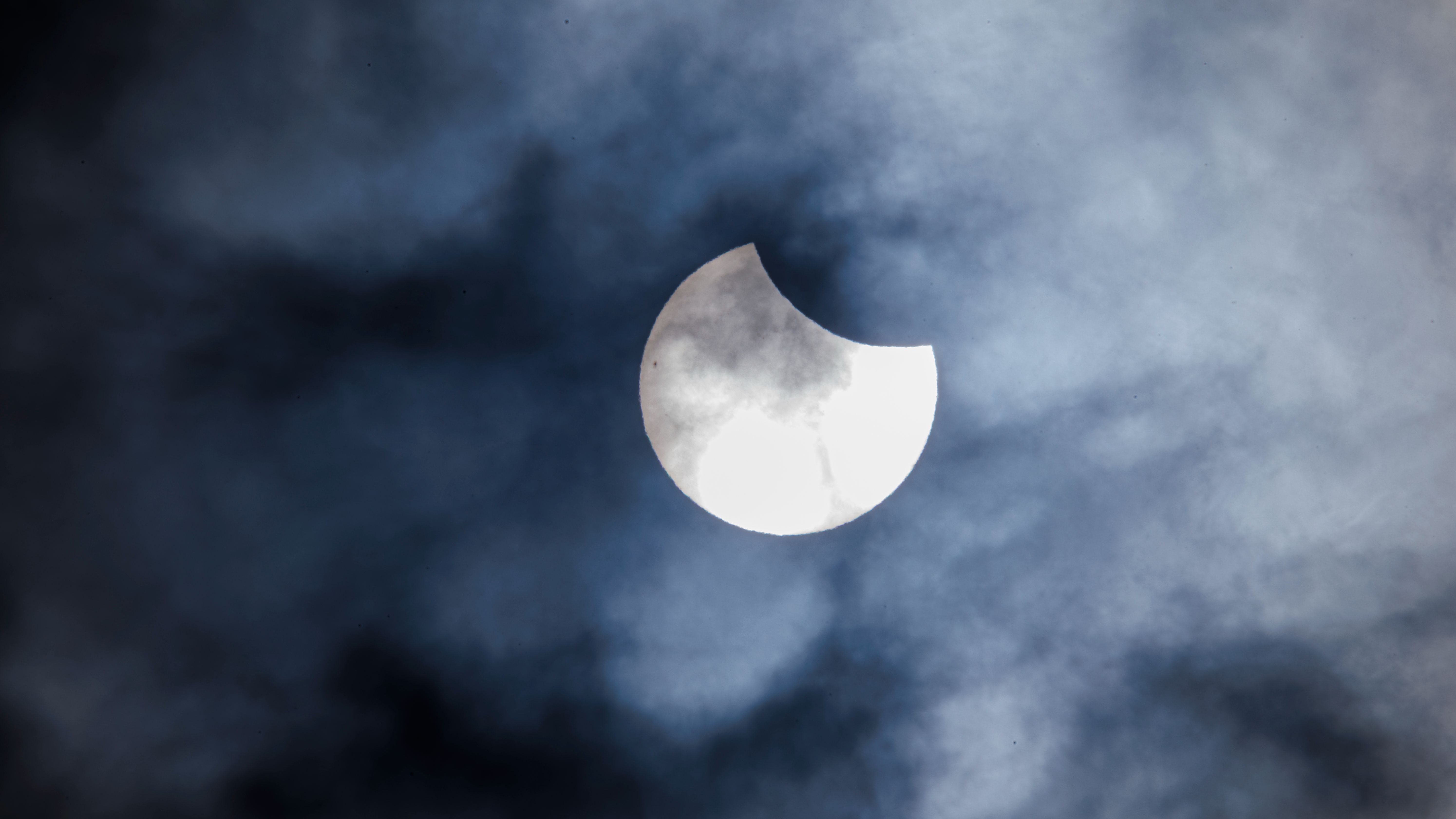 Eclipse de sol visto desde Zaragoza