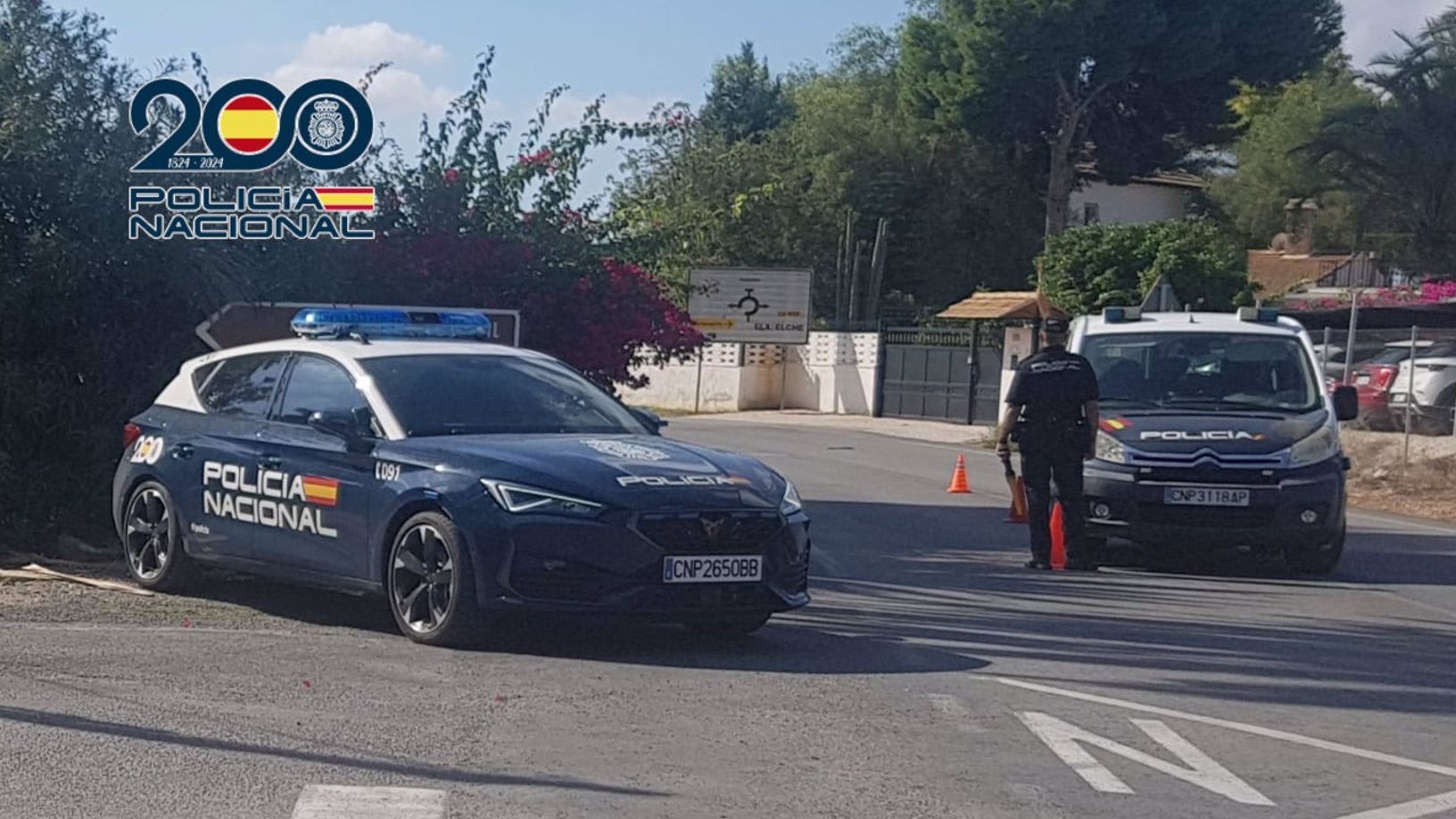 Imagen de archivo de un control de la Policía Nacional